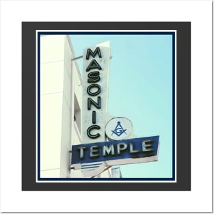 Historic Masonic Temple St Pete Florida Posters and Art